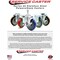 Service Caster 5'' SS Red Poly Swivel 1-7/8'' Expanding Stem Caster Set 2 Total Lock Brakes, 4PK SCC-SSEXTTL20S514-PPUB-RED-2-S-2-178 - alternate 2